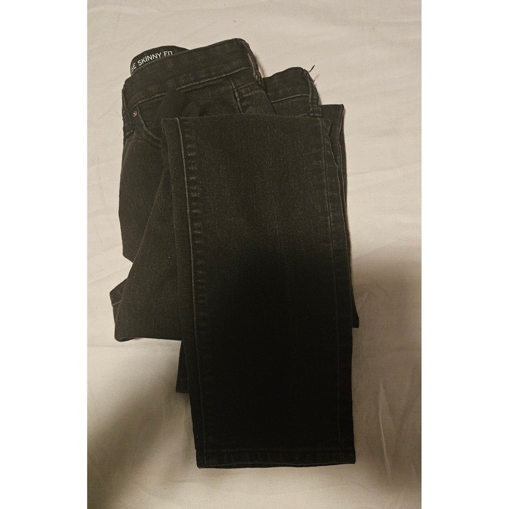 Gap Mid Rise Skinny Fit Black Wash Denim Jeans Casual Everyday Style size 4/27US - Picture 3 of 7